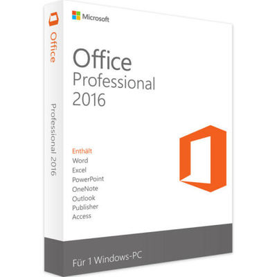 मूल खुदरा पैकिंग Microsoft कार्यालय 2016 व्यावसायिक