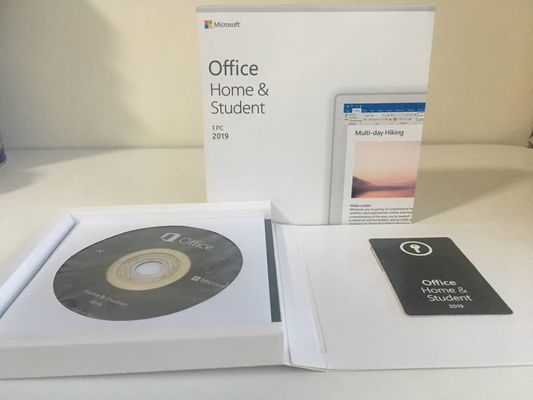 मूल Microsoft कार्यालय 2019 घर और छात्र खुदरा कुंजी कार्ड