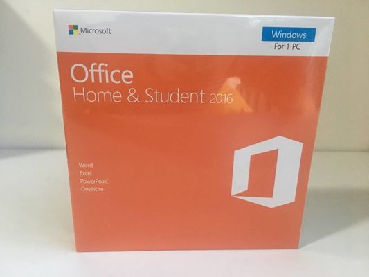 खुदरा पैकिंग Microsoft कार्यालय 2016 घर और छात्र डीवीडी / कार्ड